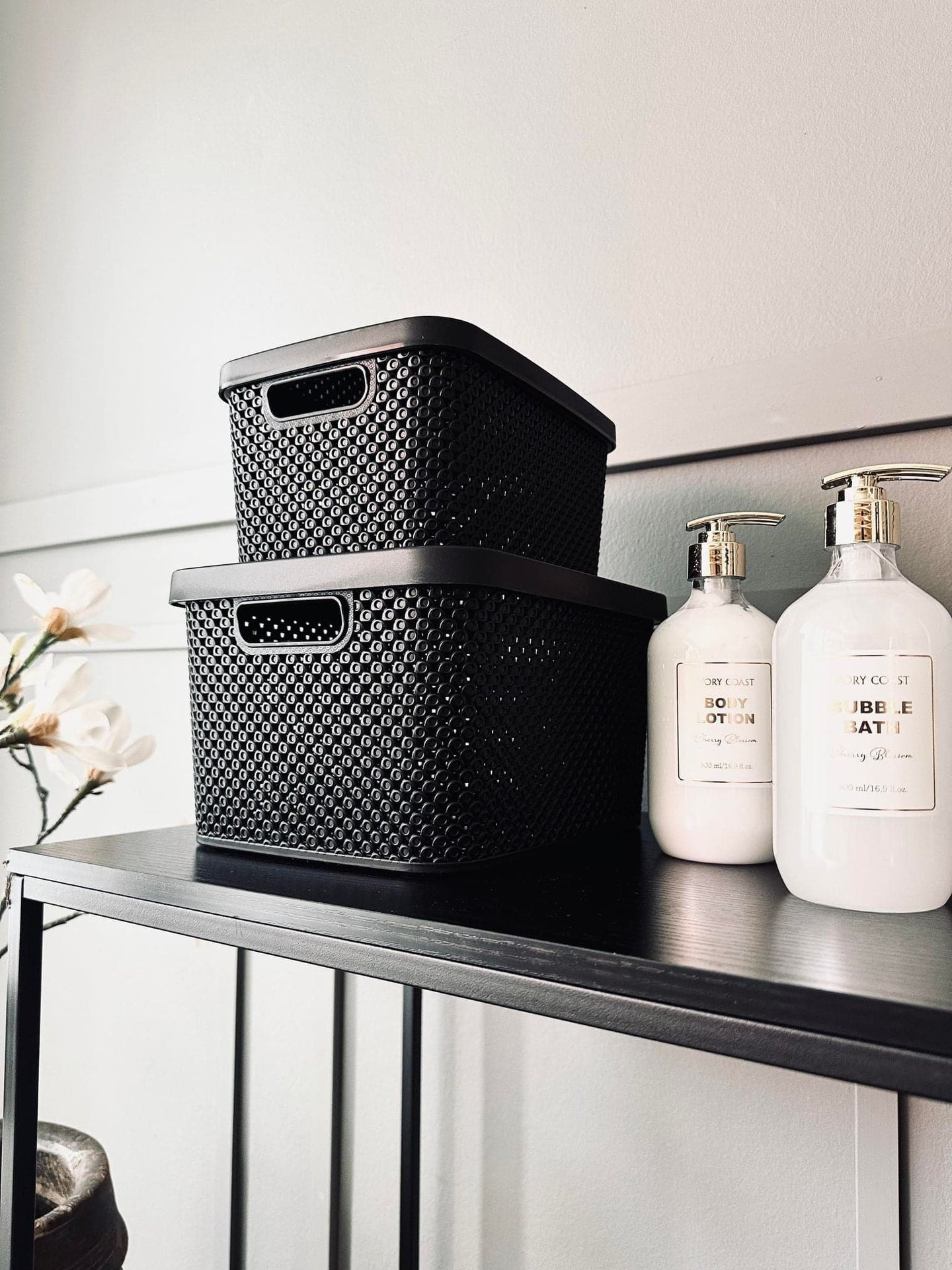 Kasse med låg - Medium VILA BLACK - VIAMAJA.DK