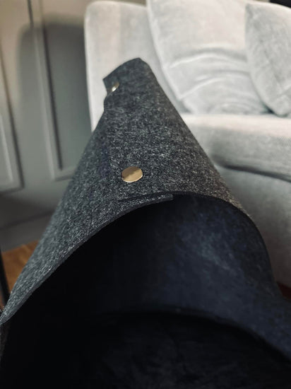 Kattehus med pude - Sort / Koks - VIAMAJA.DK