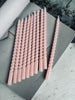 Stearinlys 10 stk - Tvunnet Rosa