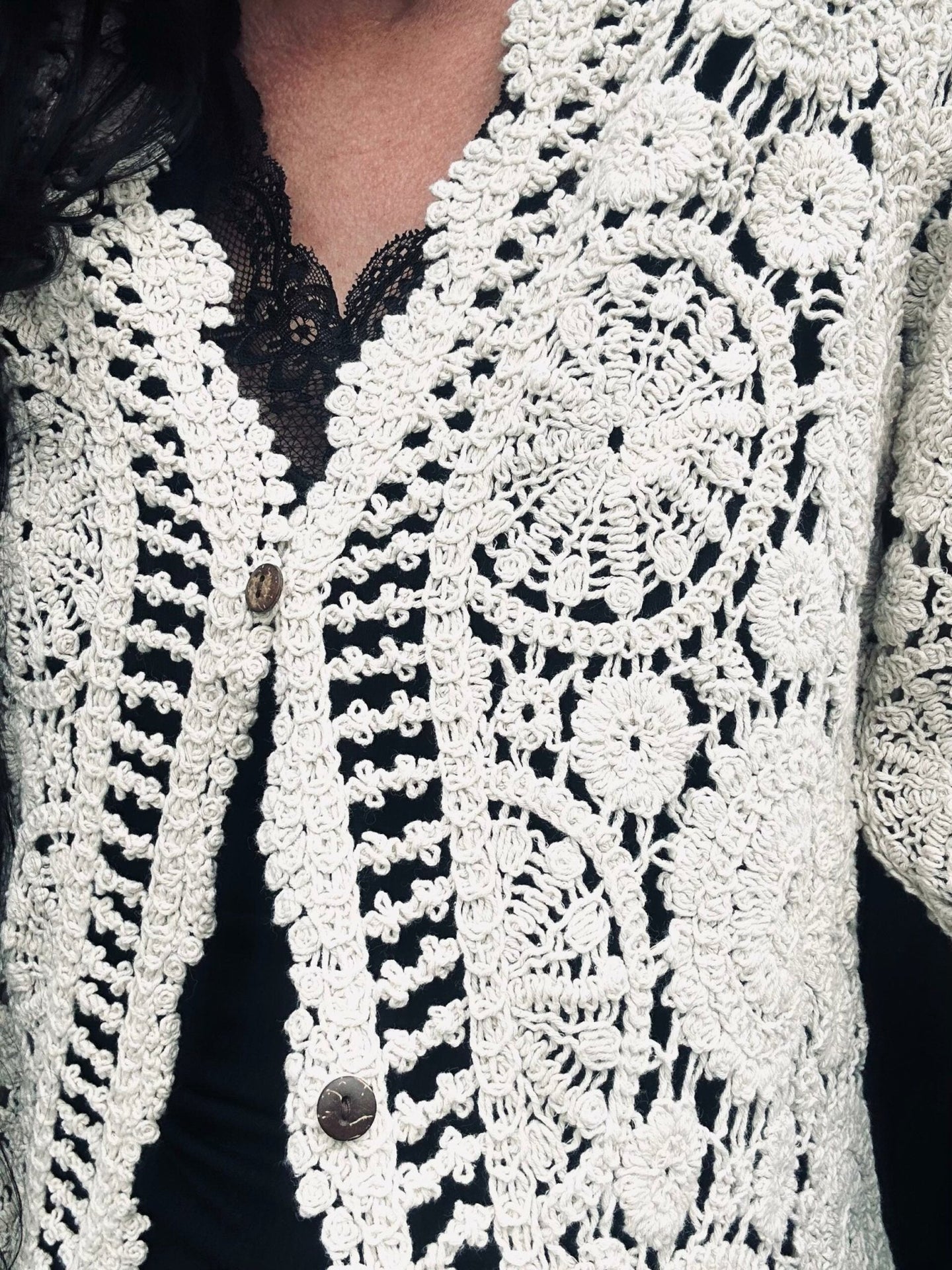 Kimono Boheme strik - VIAMAJA.DK
