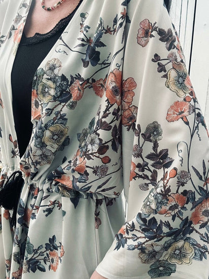Kimono Flora Silk - VIAMAJA.DK