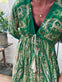 Kjole Boheme Green - VIAMAJA.DK
