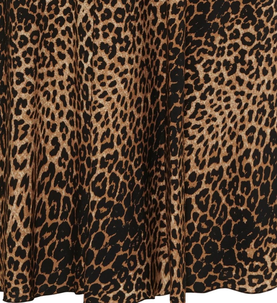 Kjole i loose fit – Leopard - VIAMAJA.DK