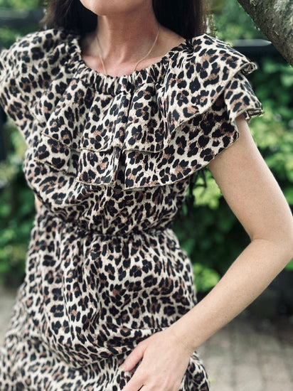 Kjole LANA off shoulder Leo - VIAMAJA.DK