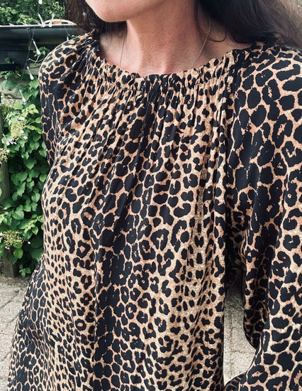 Kjole leopard – Lang - VIAMAJA.DK