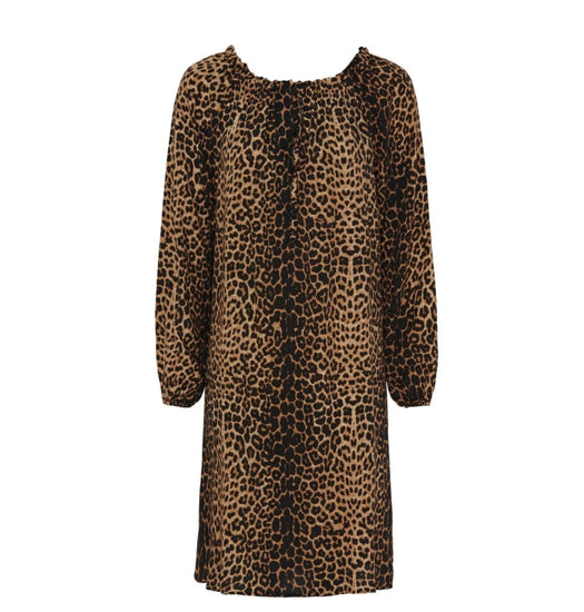 Kjole leopard – Mellem lang - VIAMAJA.DK