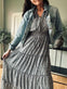 Kjole m. Smock – Dusty blue - VIAMAJA.DK