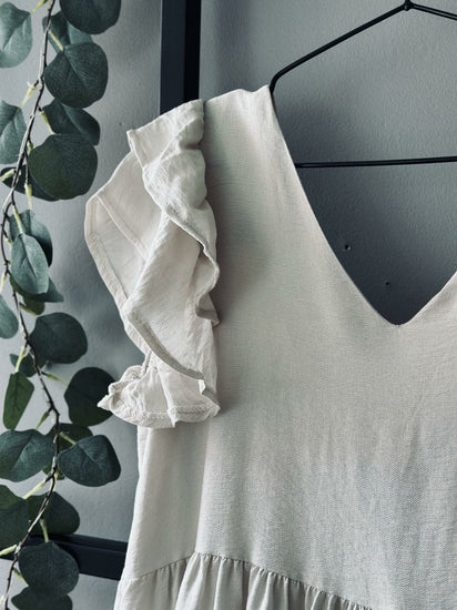 Kjole Madelina beige - VIAMAJA.DK