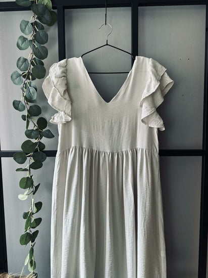 Kjole Madelina beige - VIAMAJA.DK