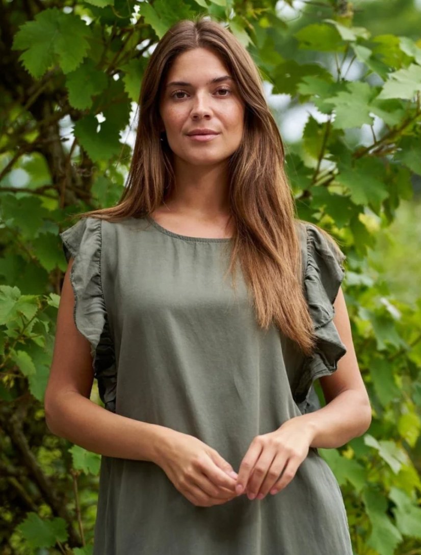 Kjole Maja military - VIAMAJA.DK