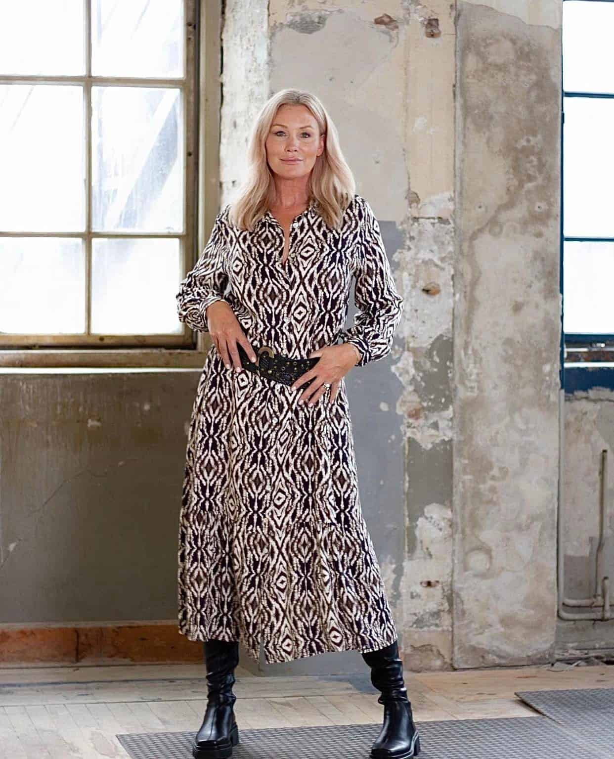 Kjole med print - VIAMAJA.DK