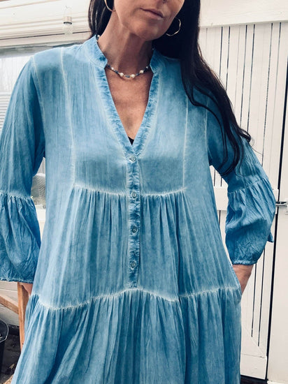 Kjole Silena blue - VIAMAJA.DK