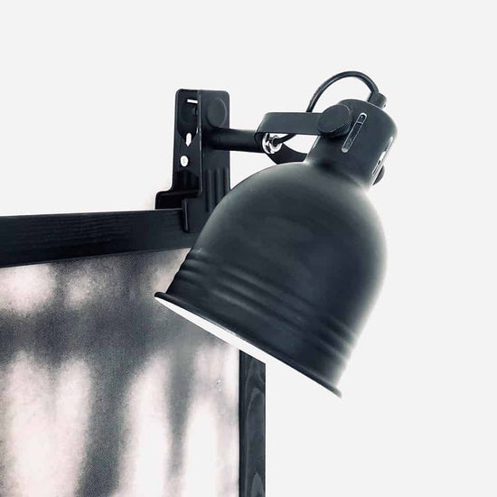 Klemmelampe i sort metal - VIAMAJA