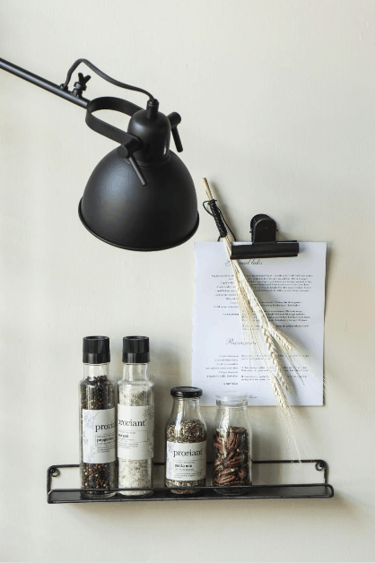 Klemmelampe i sort metal - Ib Laursen - VIAMAJA