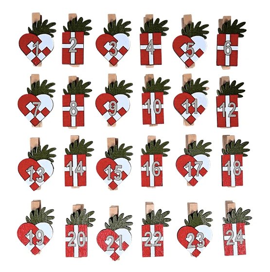 Klemmer til pakkekalender - VIAMAJA.DK