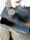 Konsolbord m. 3 skuffer i sort metal - VIAMAJA.DK