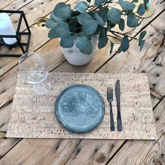 Kork dækkeserviet – Nordic creme Tapas - VIAMAJA.DK