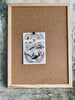 kork oppslagstavle med naturramme – 30x40