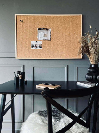 Kork opslagstavle med natur ramme – 60×100cm - VIAMAJA.DK