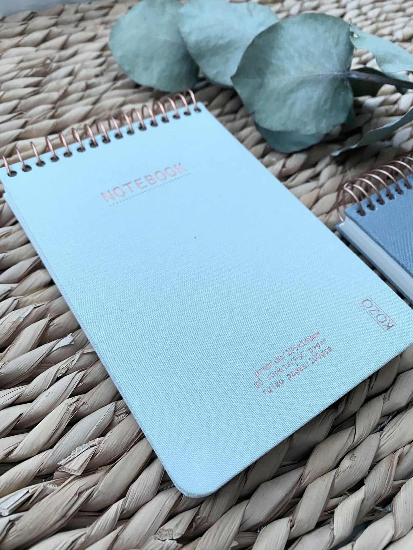 KOZO Notesbog Premium A6 linieret – Dusty green - VIAMAJA.DK