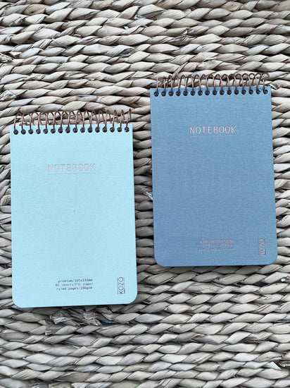 KOZO Notesbog Premium A6 liniert – Dusty blue - VIAMAJA.DK