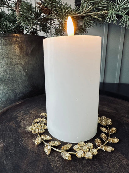 Krans m. sten Guld mix 13cm - VIAMAJA.DK