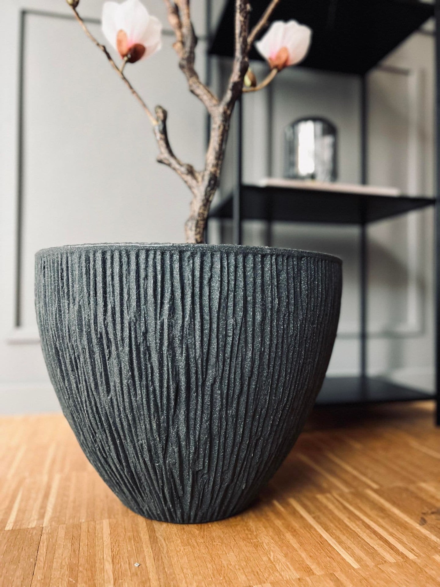 Krukke i plast - Riflet Koks H 30 CM - VIAMAJA.DK