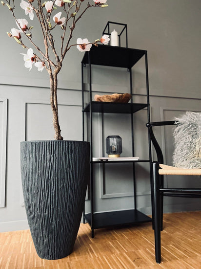 Krukke i plast - Riflet Koks H 60 cm - VIAMAJA.DK