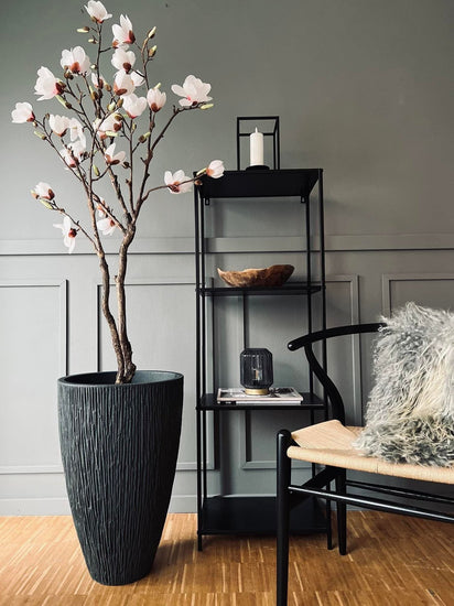 Krukke i plast - Riflet Koks H 60 cm - VIAMAJA.DK