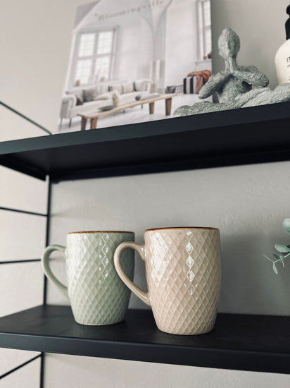 Krus blandet farver - BIG SIZE 4 stk - VIAMAJA.DK