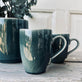 Krus med hank i stentøj - Havgrøn - VIAMAJA.DK