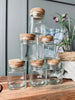 Krydderglass m. kork 160 ml – pakke med 6 stk