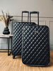 Koffertsett med 2 stk - Black Quilted