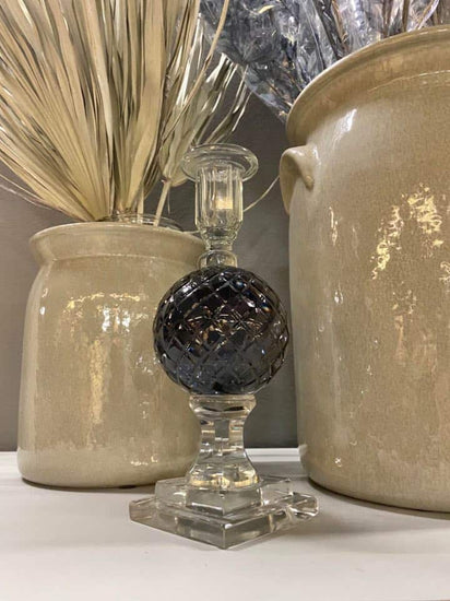 Kugle lysestage - Glas - VIAMAJA.DK