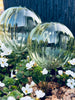 Kuler i grønt glass - Sett med 2 stk til vanning av blomster