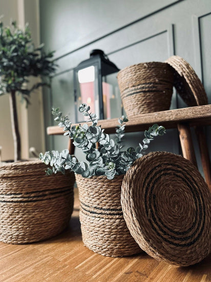 Kurve sæt i 3 størrelser m. Låg – Black - VIAMAJA.DK