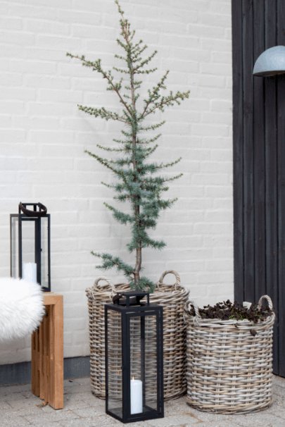 Kurvesæt med 2 store kurve - m. plastik indvendig - VIAMAJA.DK