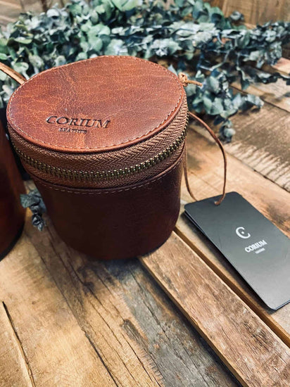 Læder box , Lille – Cognac - VIAMAJA.DK