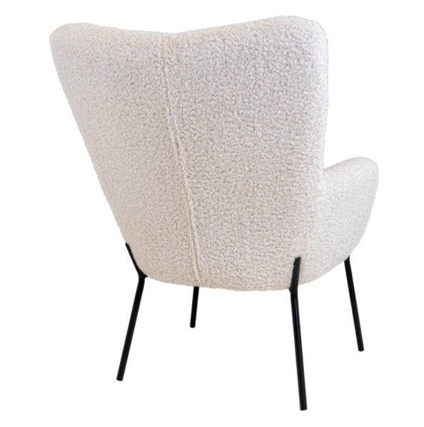 Lænestol i imiteret lammeskind - VIAMAJA.DK