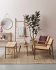 Lenestol massiv eik og papirsnor -  Nordisk design
