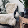 Lammeskinn - Lys beige 140 cm