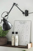 2-armet veggmontert lampe med svingarm