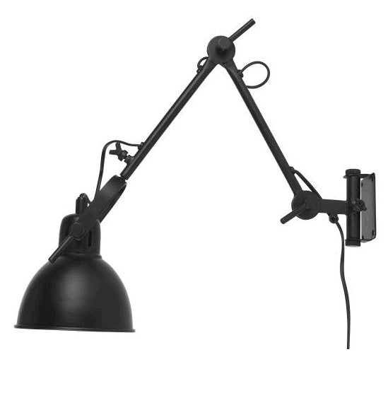 Lampe 2-arm t/montering på væg kan svinges - VIAMAJA.DK