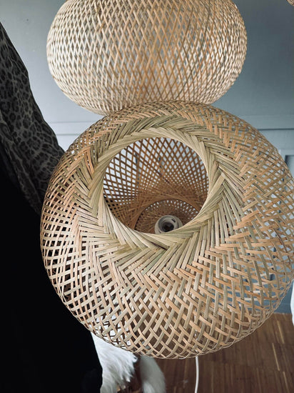 Lampe bambus - Dia 45cm - VIAMAJA.DK