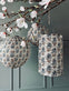 Lampe cylinder med solceller – Flower Beige - VIAMAJA.DK