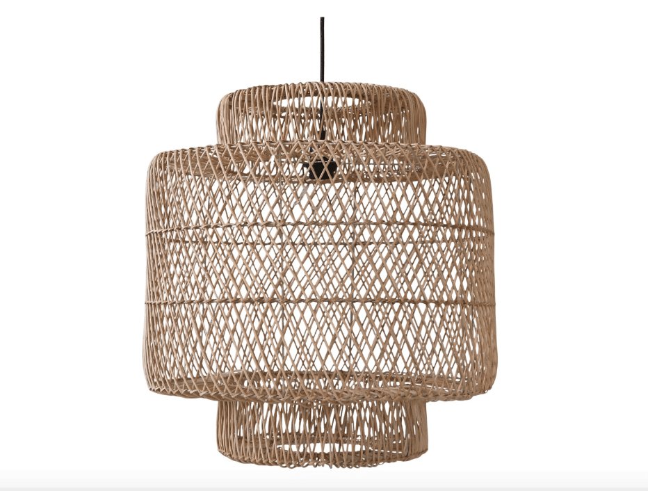 Lampe i rattan - BIG SIZE - VIAMAJA.DK