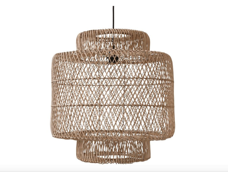 Lampe i rattan - BIG SIZE - VIAMAJA.DK