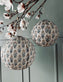 Lampe med solceller – Flower Beige dia 30cm - VIAMAJA.DK