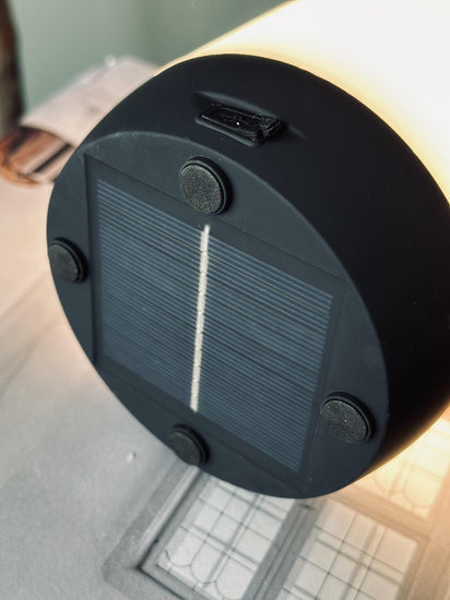 Lampe med solceller og touch - genopladelig Big size - VIAMAJA.DK