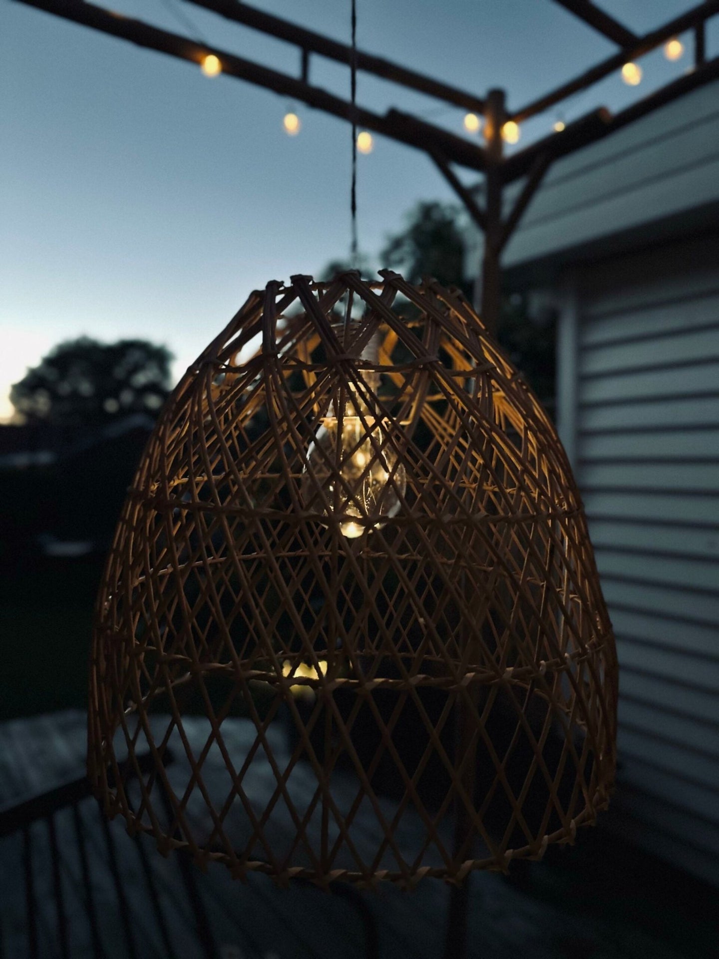 Lampeskærm Rattan - VIAMAJA.DK